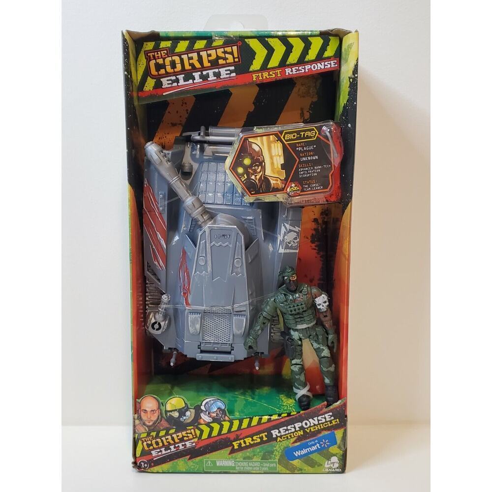 Lanard The Corps! Elite FIRST RESPONSE COMBAT TANK & PLAGUE & BIO-TAG NEW 2015